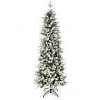 Albero  Slim innevato "LARES" 210 CM