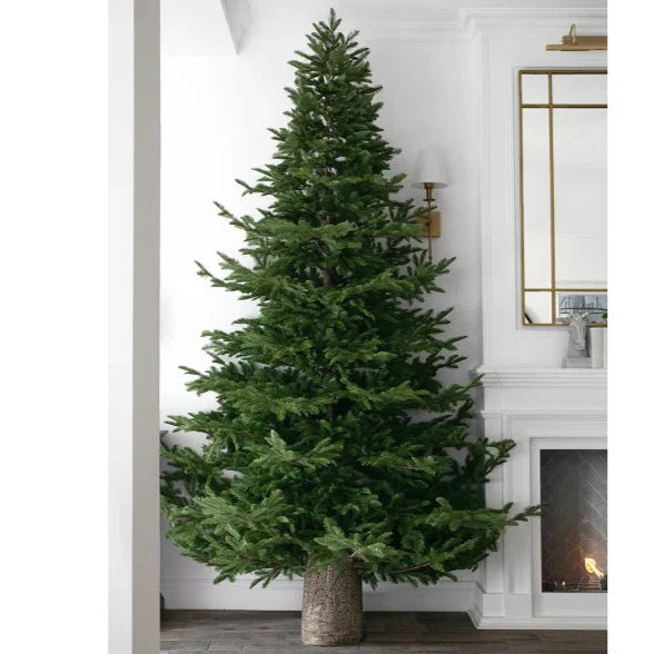 Base effetto tronco " BOSCO" con supporto in metallo 45 CM