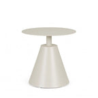 Tavolino rotondo ALOHA in alluminio beige