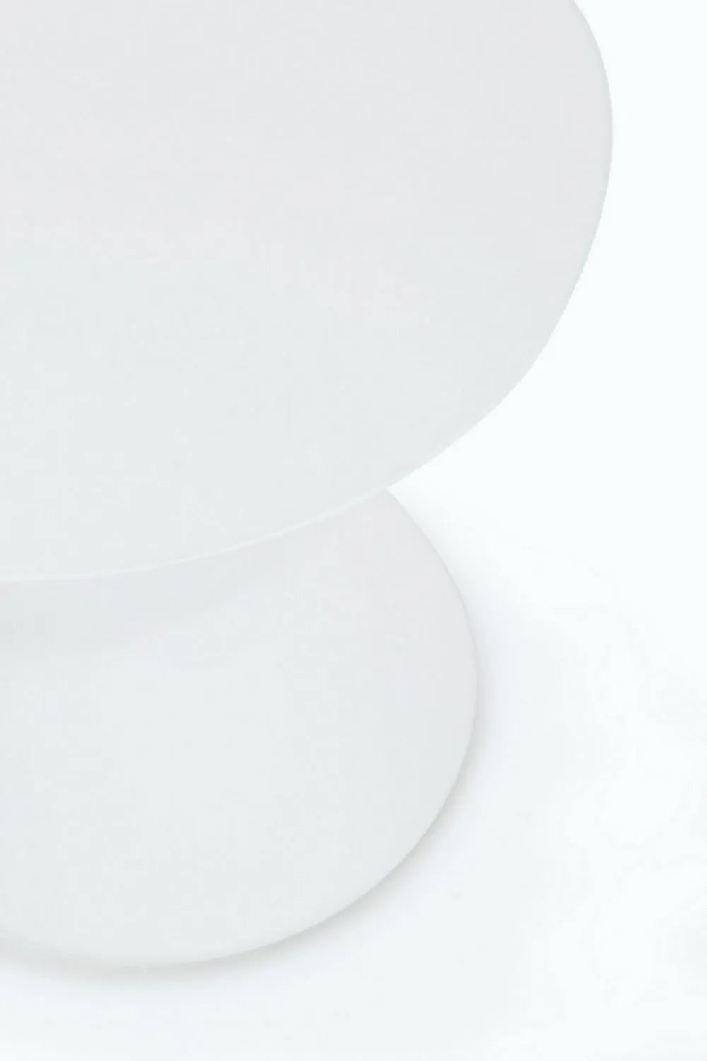 Tavolino rotondo ALOHA in alluminio bianco