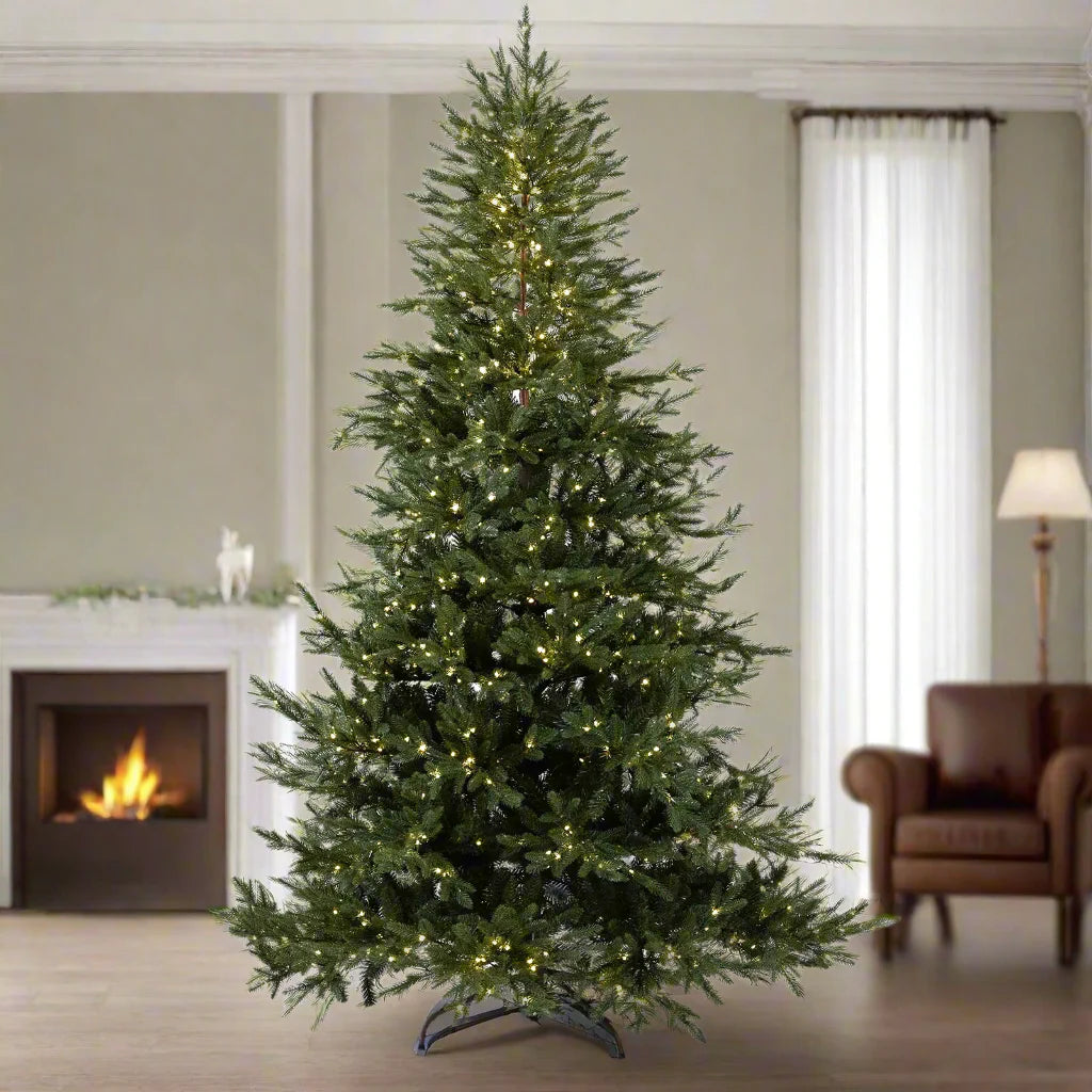 Albero "TESERO" con Led e Tronco Marrone 180 CM