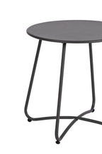 Tavolino rotondo AUSTIN in acciaio antracite