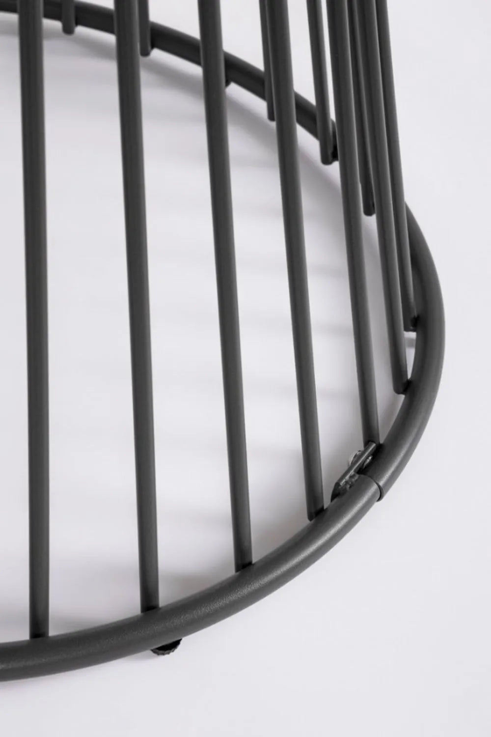 Tavolo rotondo AUSTIN in acciaio antracite Ø 120 cm