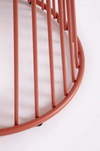 Tavolo rotondo AUSTIN in acciaio rosso Ø 120 cm