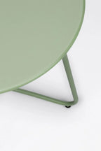 Tavolino rotondo AUSTIN in acciaio verde