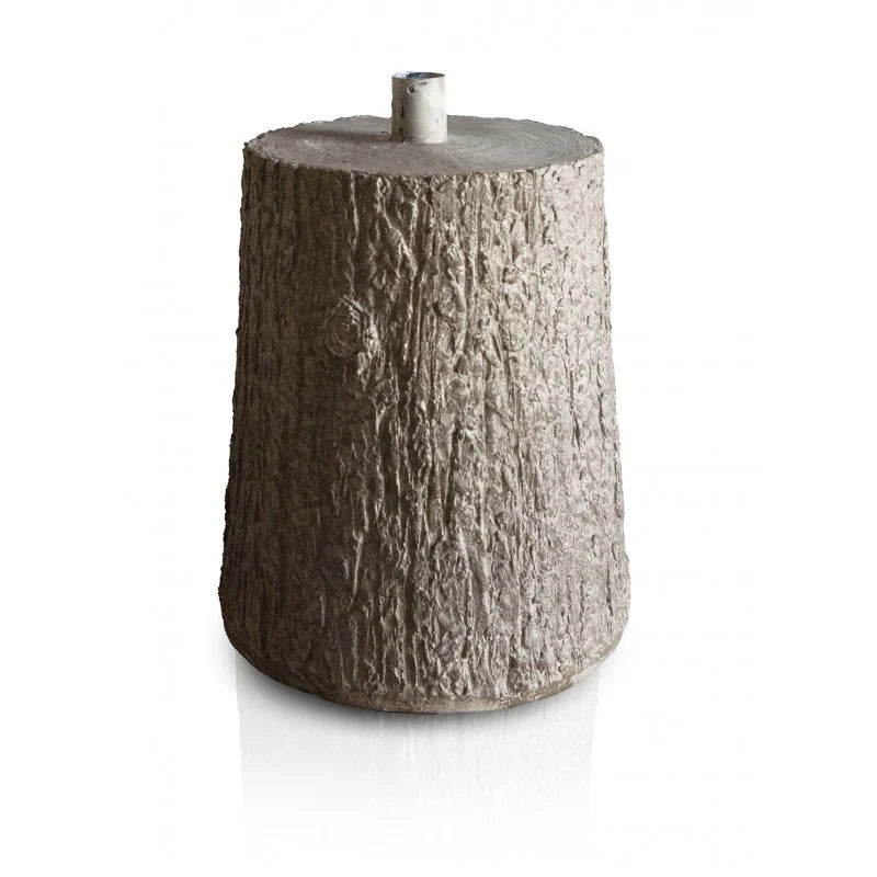 Base effetto tronco " BOSCO" con supporto in metallo 36 CM