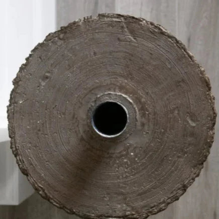 Base effetto tronco " BOSCO" con supporto in metallo 36 CM