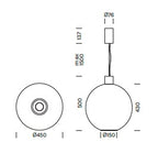 Lampada a sospensione BEAM STICK NUANCE Ø450 Art.4686