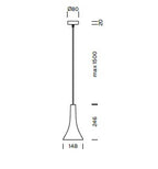 lampada a sospensione BLANCNOIR  Art. 2001