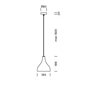 lampada a sospensione BLANCNOIR  Art. 2002