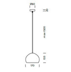 lampada a sospensione BLANCNOIR  Art. 2004