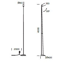 Lampada da terra BOOM Art. 3853