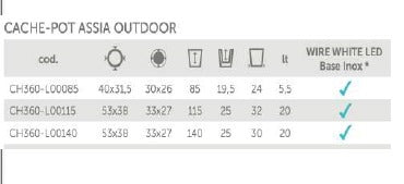 Cache-pot Assia outdoor