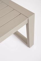 Set salotto CAPTIVA in alluminio Tortora e textilene tortora