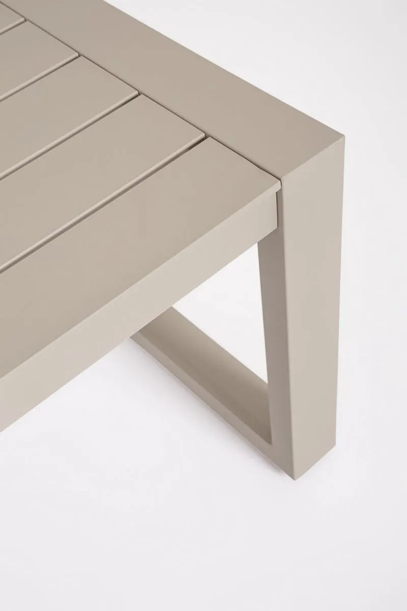 Set salotto CAPTIVA in alluminio Tortora e textilene tortora