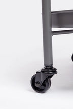 Carrello pieghevole AUSTIN in acciaio antracite, con vassoio