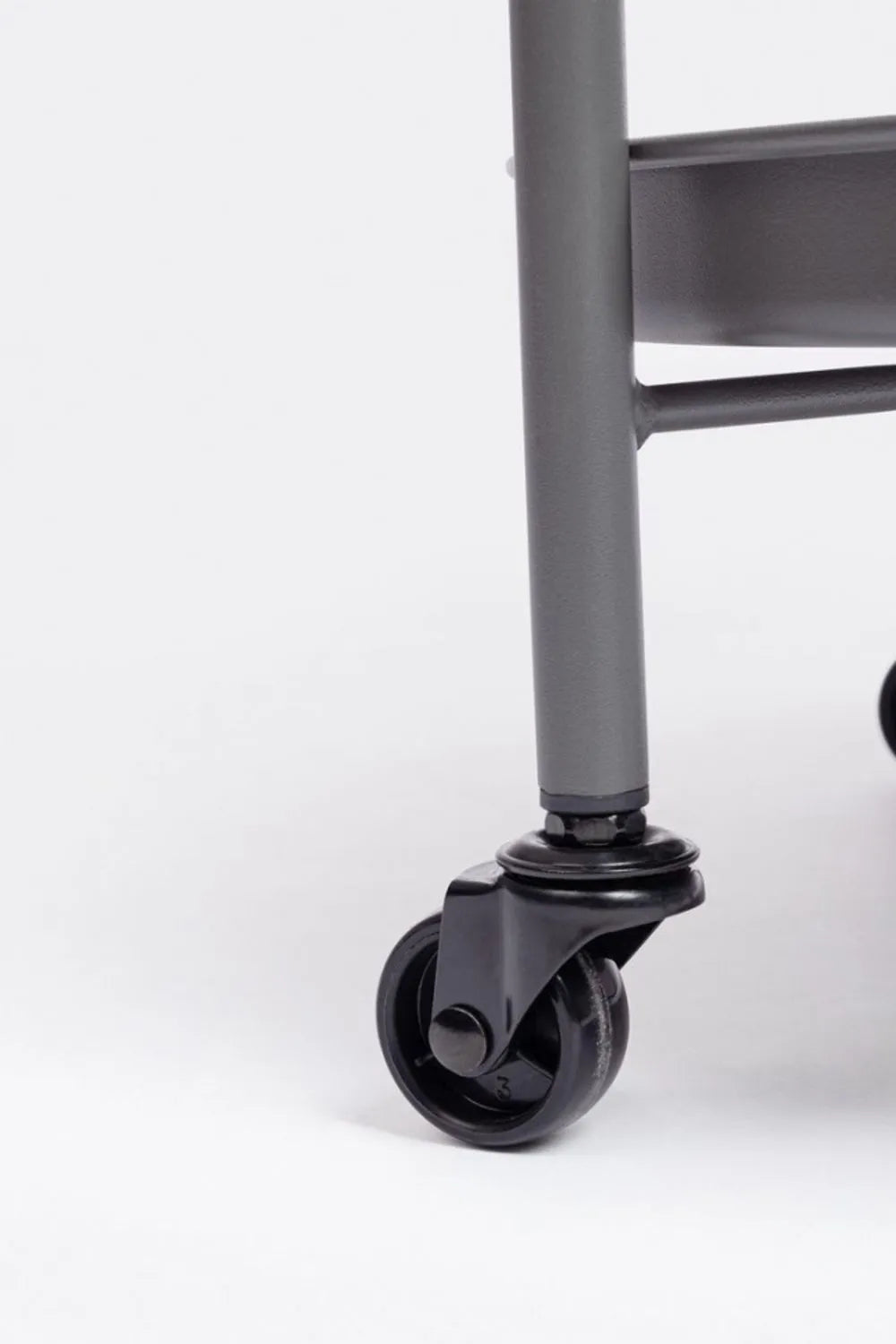 Carrello pieghevole AUSTIN in acciaio antracite, con vassoio