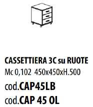 CAMERA RAGAZZI -CASSETTIERA 3C