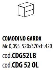 CAMERA RAGAZZI - COMODINO GARDA