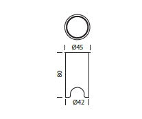 Controcassa per MINI DOT GLASS UP LIGHT Art. CN 09