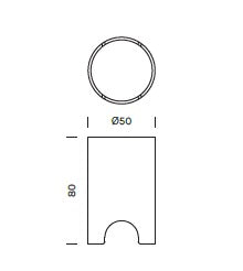 Controcassa per MINI DOT UP LIGHT Art. CN 08