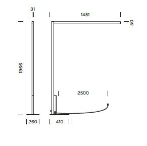 Lampada da terra CRANE Art. 6610