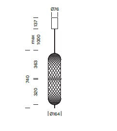 Lampada a sospensione CURUBA COMBO Art. 2604