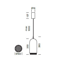 Lampada a sospensione CURUBA Art.2603