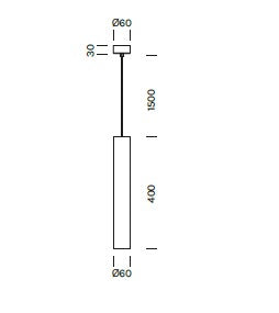 Lampada a sospensione CYLINDER Art. 5077