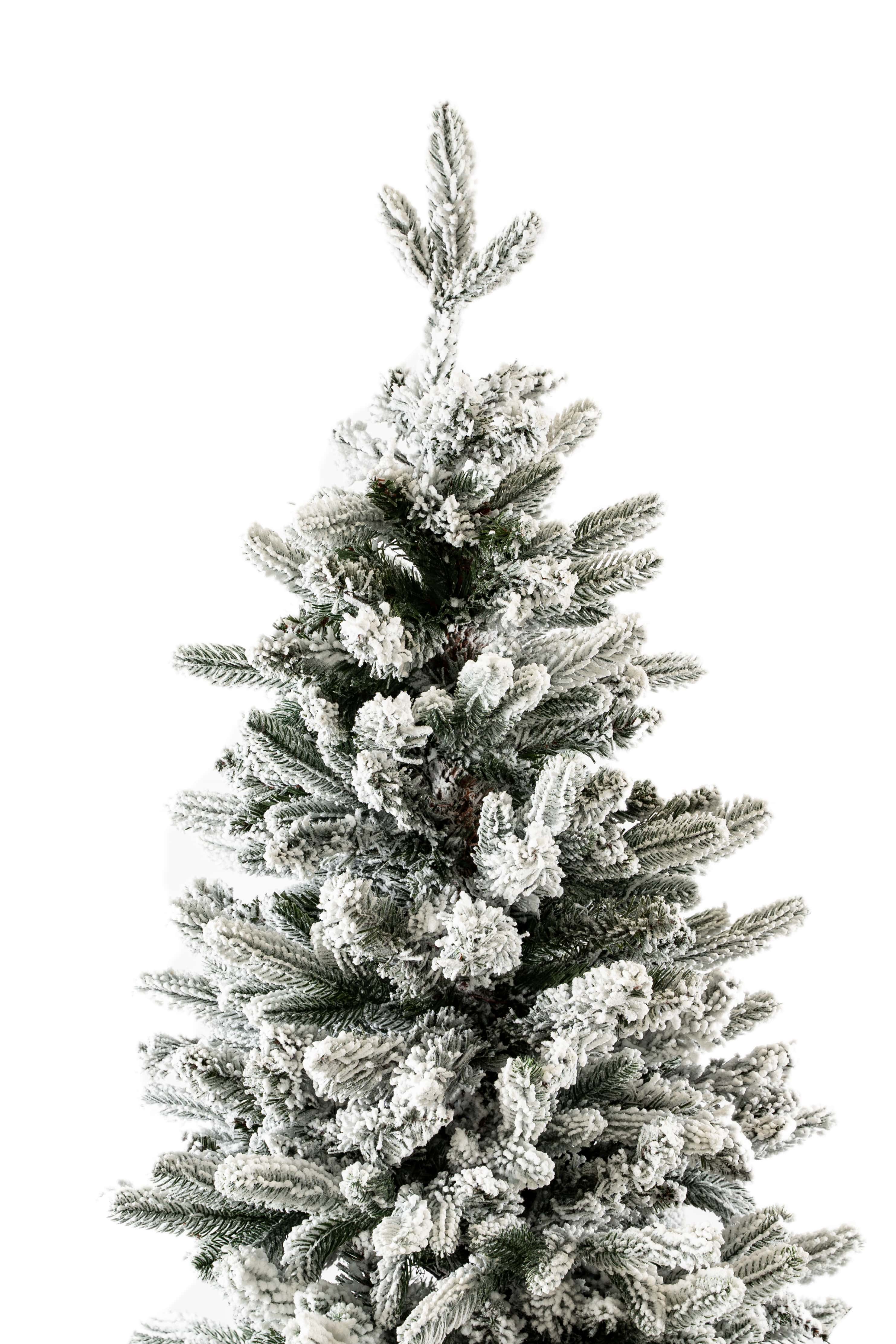 Albero  Slim innevato "LARES" 210 CM
