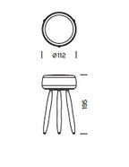 Lampada da tavolo  a batteria DRUM Art. 7711