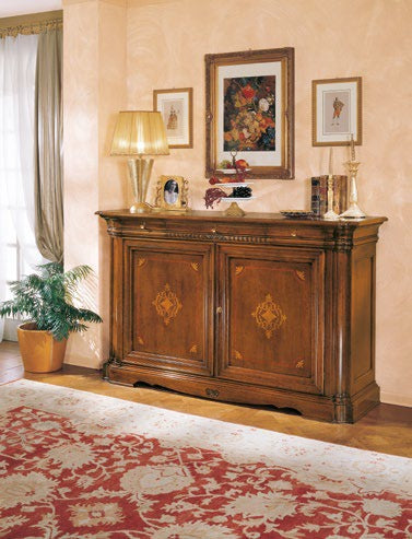 Credenza intarsiata 2 porte Art. E602
