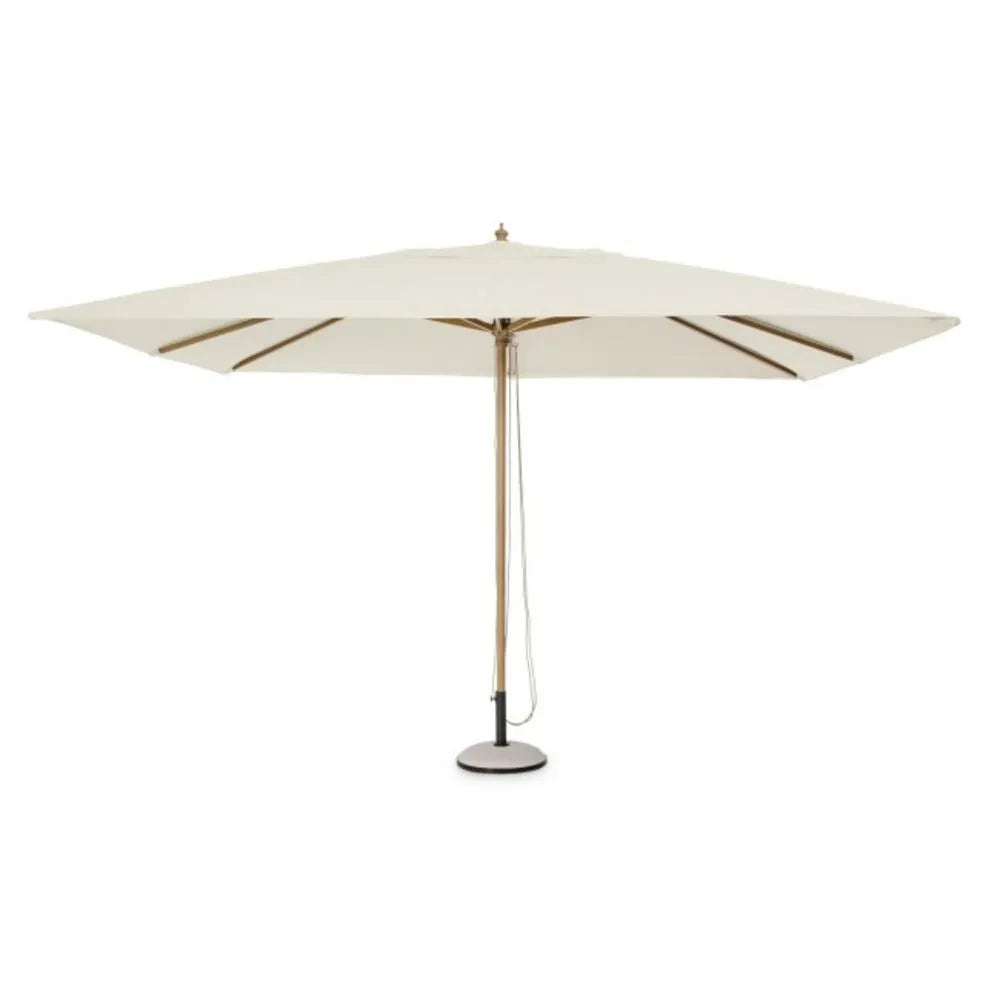 Ombrellone da giardino ECLIPSE in alluminio effetto legno, telo Beige 3×4