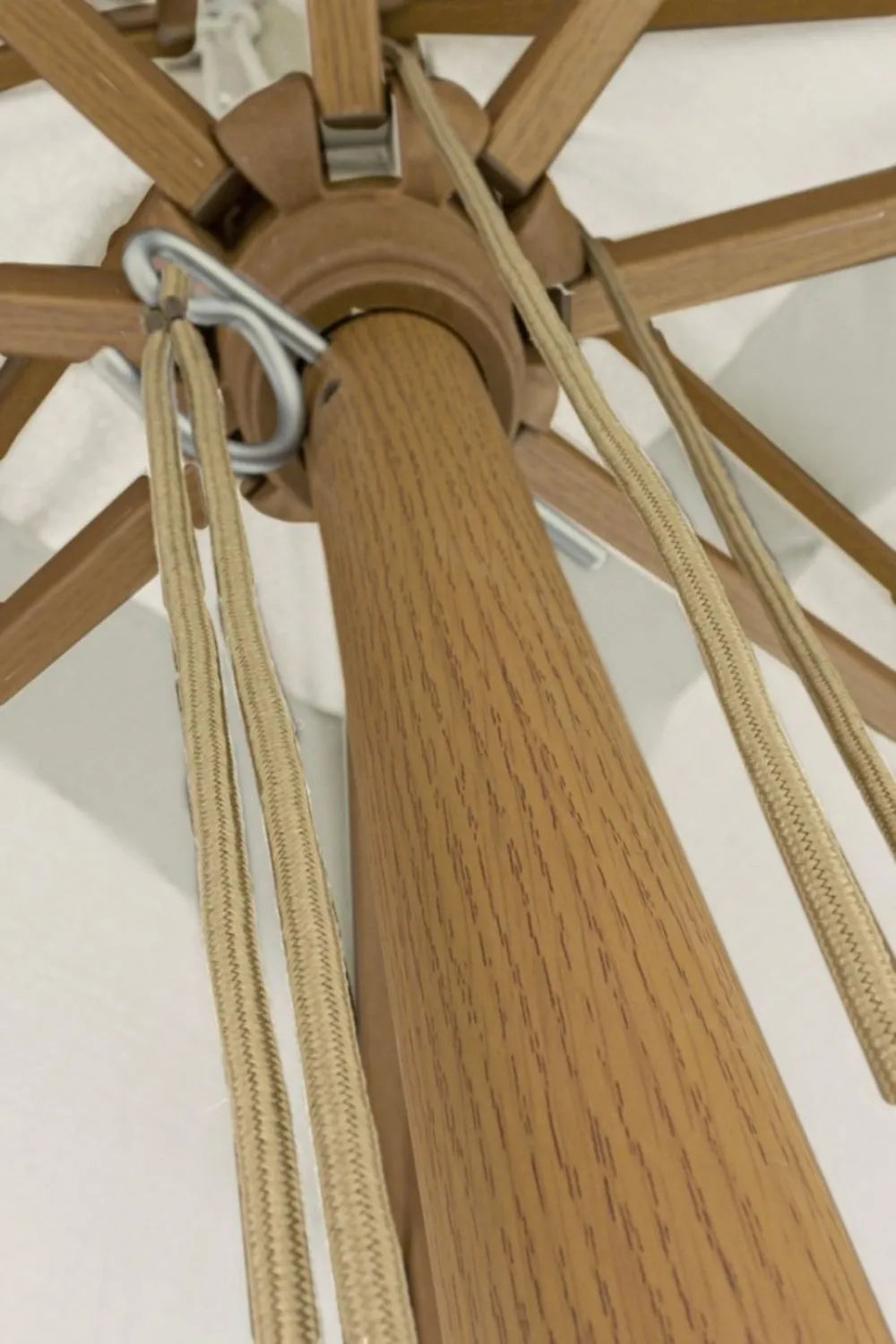 Ombrellone da giardino ECLIPSE in alluminio effetto legno, telo Beige 3×4