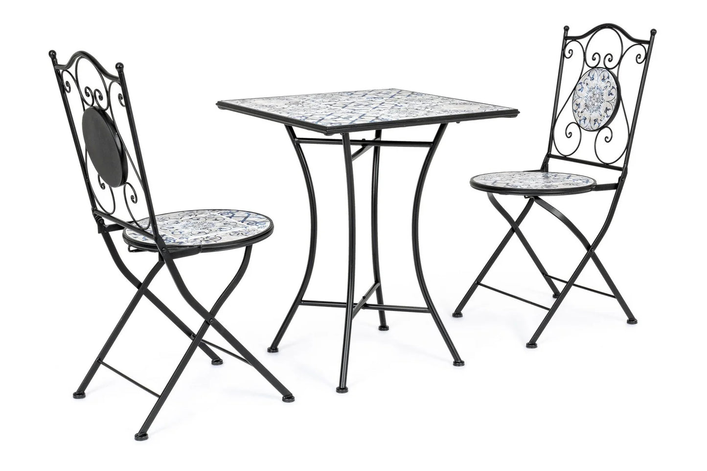 Set ERICE tavolo e 2 sedie pieghevoli