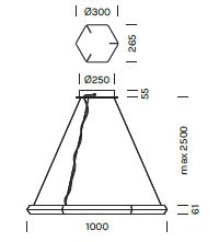 Lampada a sospensione EXAGON Art. 9711