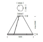 Lampada a sospensione EXAGON Art. 9712