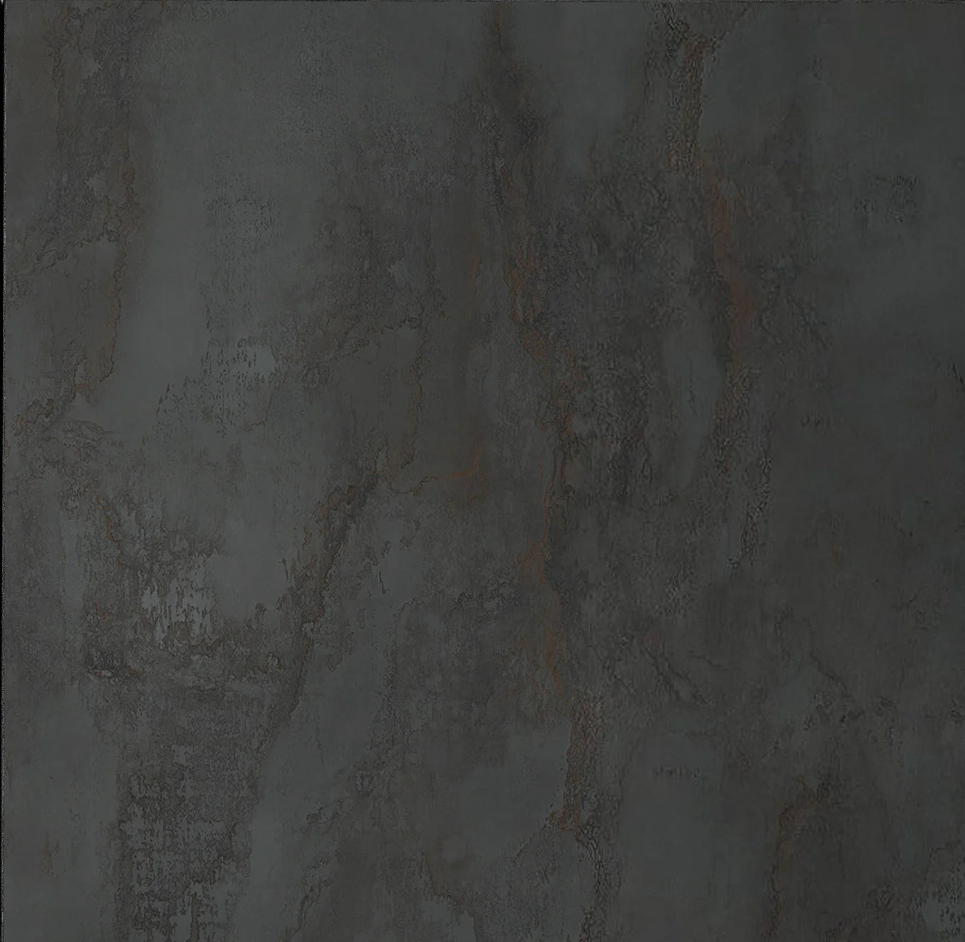 Credenza FAVIGNANA in legno, finitura in acciaio ossidato, piano effetto marmo statuario, 136×50 cm