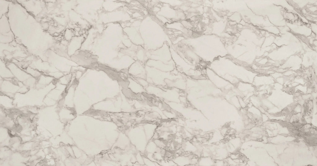 Tavolo FIGARI in vetroceramica bianco arabesco con gambe a X in metallo bronzo, allungabile