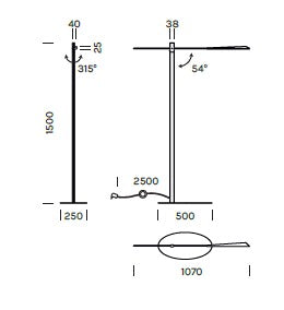 Lampada da terra FLAMINGO PT Art. 3801