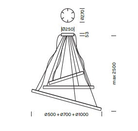 Lampada a sospensione GAVIN Art. 7333