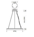 Lampada a sospensione GAVIN Art. 7331
