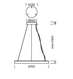 Lampada a sospensione GAVIN Art. 7331