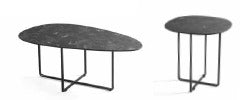 Tavolino GINNI - Top Ceramica effetto marmo