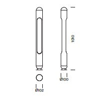 Lampada da terra outdoor GROUNDING Art.8712