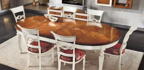 Tavolo rotondo Art. H593 260x140 allungabile