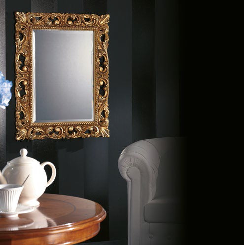 Specchiera Barocco foglia oro