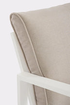 Set salotto HILDE in alluminio Bianco, con cuscini