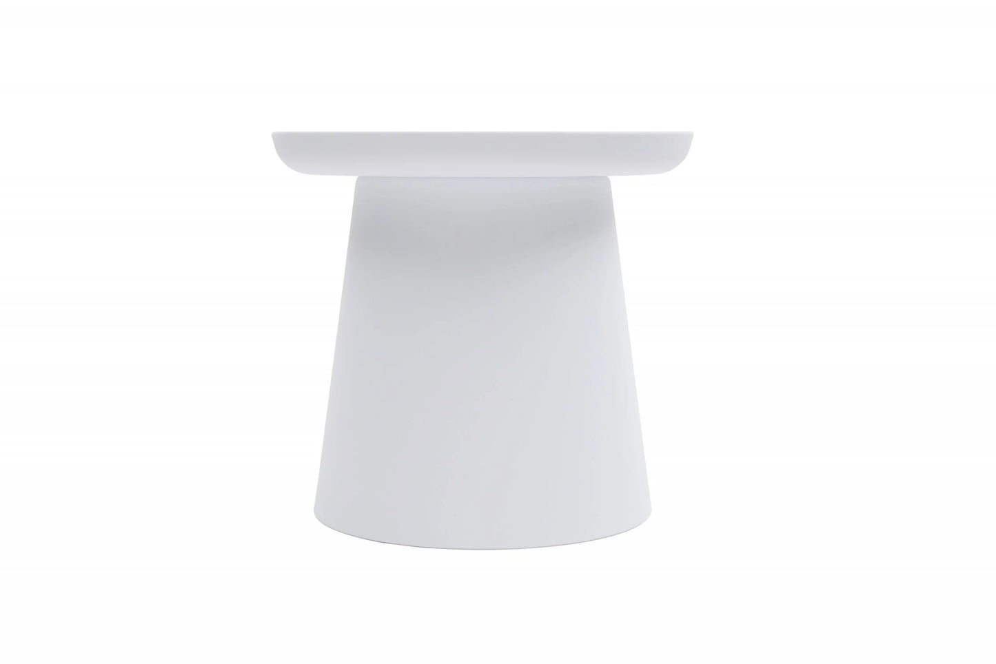 Tavolino IBIZA in polipropilene bianco 50×46 cm
