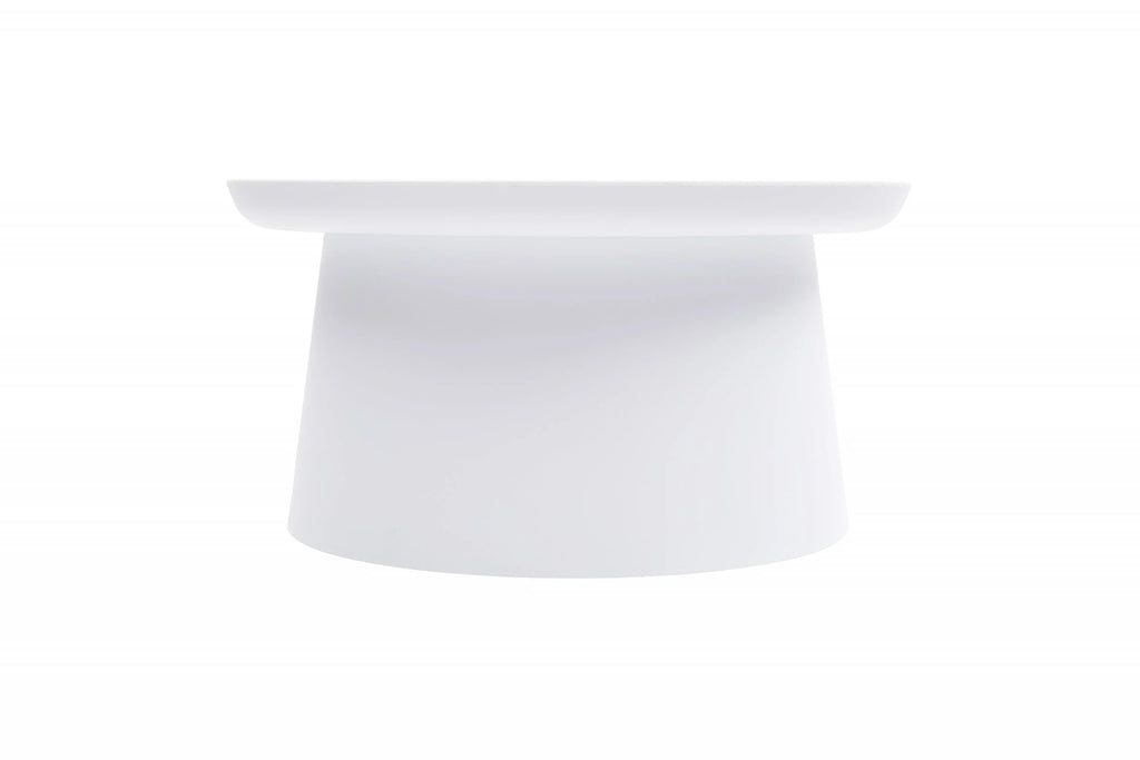 Tavolino IBIZA in polipropilene bianco 70×36 cm